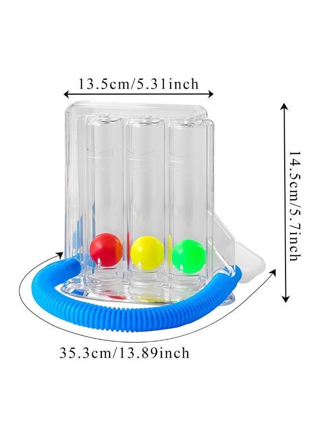 SnuzzleMart 3 Ball Breathing Exerciser for Lung Health – Dual-Sided Inspiratory & Expiratory Muscle Trainer (600-3000cc) – Portable Respiratory Recovery Device for Breathing Capacity & Vitality - Image 2